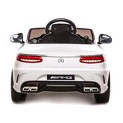 12 volts S63 LUXE blanche voiture enfant électrique Mercedes