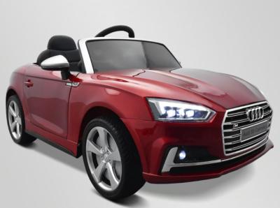 12 volts Audi S5 LUXE CABRIOLET voiture electrique enfant rouge metalisee
