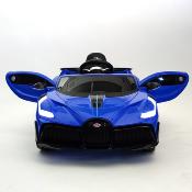 12 volts Bugatti DIVO bleu metal voiture enfant electrique