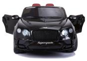 12 volts CONTINENTAL Supersports noire Voiture enfant électrique 2023 Bentley  