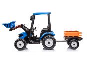 12 volts tracteur pelleteuse electrique pour enfant avec telecommande et remorque 240 w New Holland