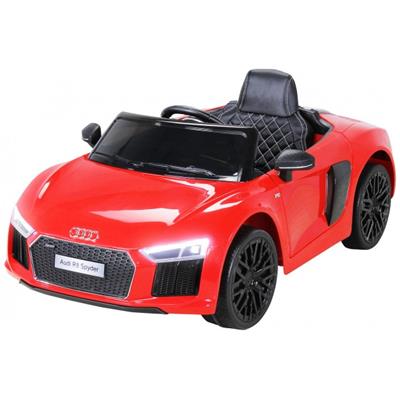 12 volts R8 SPIDER S TRONIC 90 watts rouge voiture enfant électrique Audi