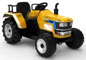 12 volts tracteur enfant Mahindra BLAZIN Jaune avec telecommande 2022