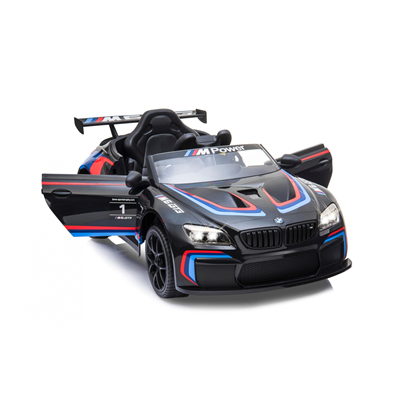 12 volts M6 GT3 noir voiture enfant électrique BMW 2023