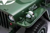 12 volts Jeep Willys 140 watts vert army voiture enfant electrique 