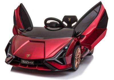 12 volt SIAN  rouge bordeau metalisee voiture enfant électrique  2022