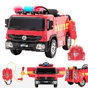 12 Volts camion de pompier enfant electrique