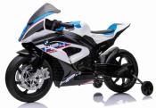 12 volts HP4 S1000 RR race blanche moto enfant électrique BMW 2023