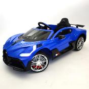 12 volts Bugatti DIVO bleu metal voiture enfant electrique