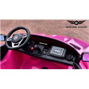 12 volts GTR ROADSTER AMG  90 watts rose  voiture enfant électrique Mercedes  2 places