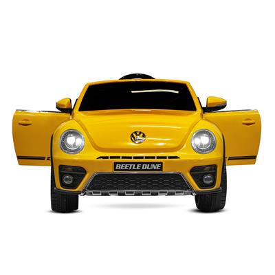 12 volts VW BEETLE DUNE COX jaune voiture enfant électrique