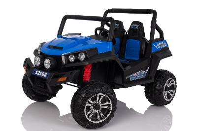 2x12 volts  RZR  180 watts Bleu 4x moteurs  Beach buggy enfant   style RANGER
