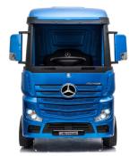 2x 12 volts  ACTROS  FM  180 watts camion enfant électrique  bleu peinture metal