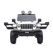 12 volts Jeep Wrangler Rubicon MP4 90 watts blanc voiture enfant electrique