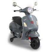 12 volts Vespa GTS 70 watts grise PIAGGIO scooter enfant électrique 2022