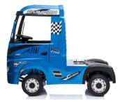 2x 12 volts  ACTROS  MP4  180 watts camion enfant électrique  bleu peinture metal