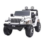 12 volts Jeep Wrangler Rubicon MP4 90 watts blanc voiture enfant electrique 2023