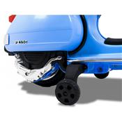 12 volts Vespa PX150 PIAGGIO scooter enfant electrique roues en gommes bleu