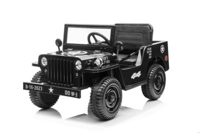 12 volts Jeep Willys 60 watts noire USA voiture enfant electrique 