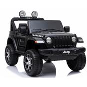 12 volts Jeep Wrangler Rubicon MP4 90 watts noir voiture enfant electrique