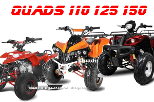Tous Quads 90cc/ 110 cc / 125cc /150 cc
