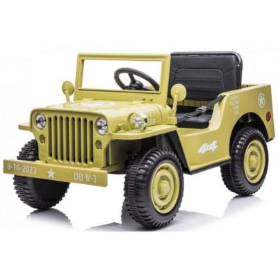 12 volts Jeep Willys 140 watts vert army voiture enfant electrique 