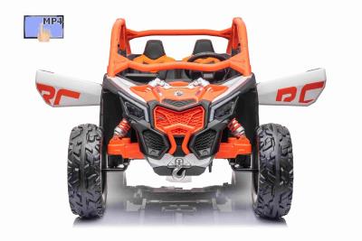 24 volts 800 watts 2 places buggy enfant Ranger CAN AM MAVERICK orange 4 moteurs + ecran MP4// 2023