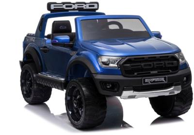 12 volts Ford Raptor f150 LUXE bleu  métallique  voiture enfant electrique