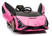 12 volt Lamborghini  SIAN  rose voiture enfant électrique  2023