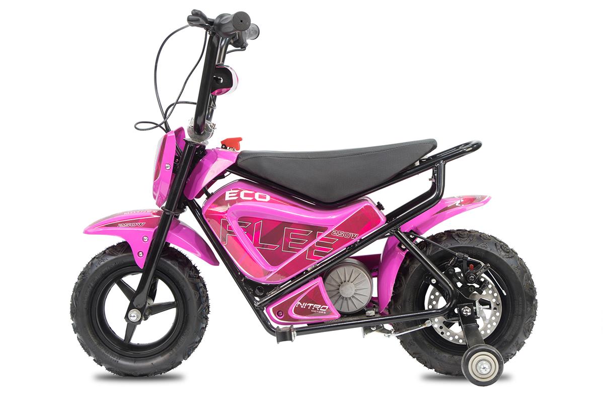 mini moto electrique 24 v enfant eco flee de nitro motor