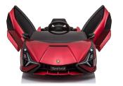12 volt Lamborghini SIAN  rouge bordeau metalisee voiture enfant électrique  2023