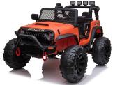 24 volts Jeep 4x4 style Wrangler LUXE orange 400 watt voiture electrique enfant JC666