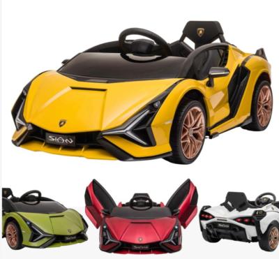 12 volt Lamborghini SIAN  jaune voiture enfant électrique  2023
