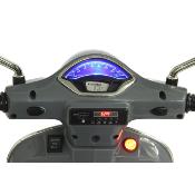 12 volts Vespa GTS 70 watts grise PIAGGIO scooter enfant électrique 2022
