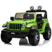 12 volts Jeep Wrangler Rubicon 180 watts vert voiture enfant 2021 electrique