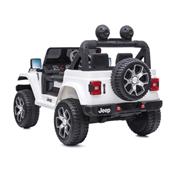12 volts Jeep Wrangler Rubicon MP4 90 watts blanc voiture enfant electrique