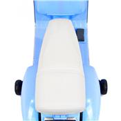 12 volts Vespa PX150 PIAGGIO scooter enfant electrique roues en gommes bleu