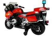 12 volts BMW moto electrique  enfant Police rouge avec roulettes R1200