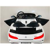 12 volts GTR ROADSTER AMG 90 watts  blanc voiture enfant électrique Mercedes 2 places