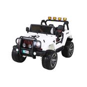 24 volts Jeep 4x4 style Wrangler LUXE blanc 180 watt voiture electrique enfant WXE