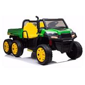 2x12 volts tracteur jeep UTV 180 watts enfant Gattozz avec benne basculante