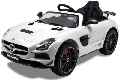 12 volts SLS AMG blanc + Mp4 voiture enfant  électrique  Mercedes 