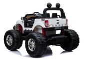 2x12 volts Ford ranger MP4 Monster truck   voiture enfant électrique blanc