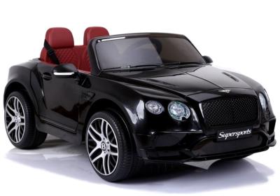 12 volts CONTINENTAL Supersports noire Voiture enfant électrique Bentley  