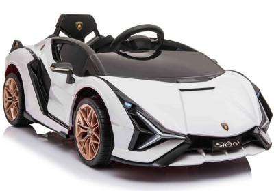 12 volt Lamborghini SIAN  blanche voiture enfant électrique  2023
