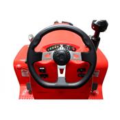 Tracteur enfant 110 cc rouge avec remorque semi automatique