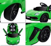 12 volts AVENTADOR SVJ voiture enfant électrique verte *  