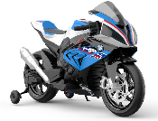 12 volts S1000 RR HP4 race bleu moto enfant électrique  BMW  