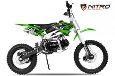 Dirt bike sky 17/14 125 cc moto cross enduro pour ados Nitro