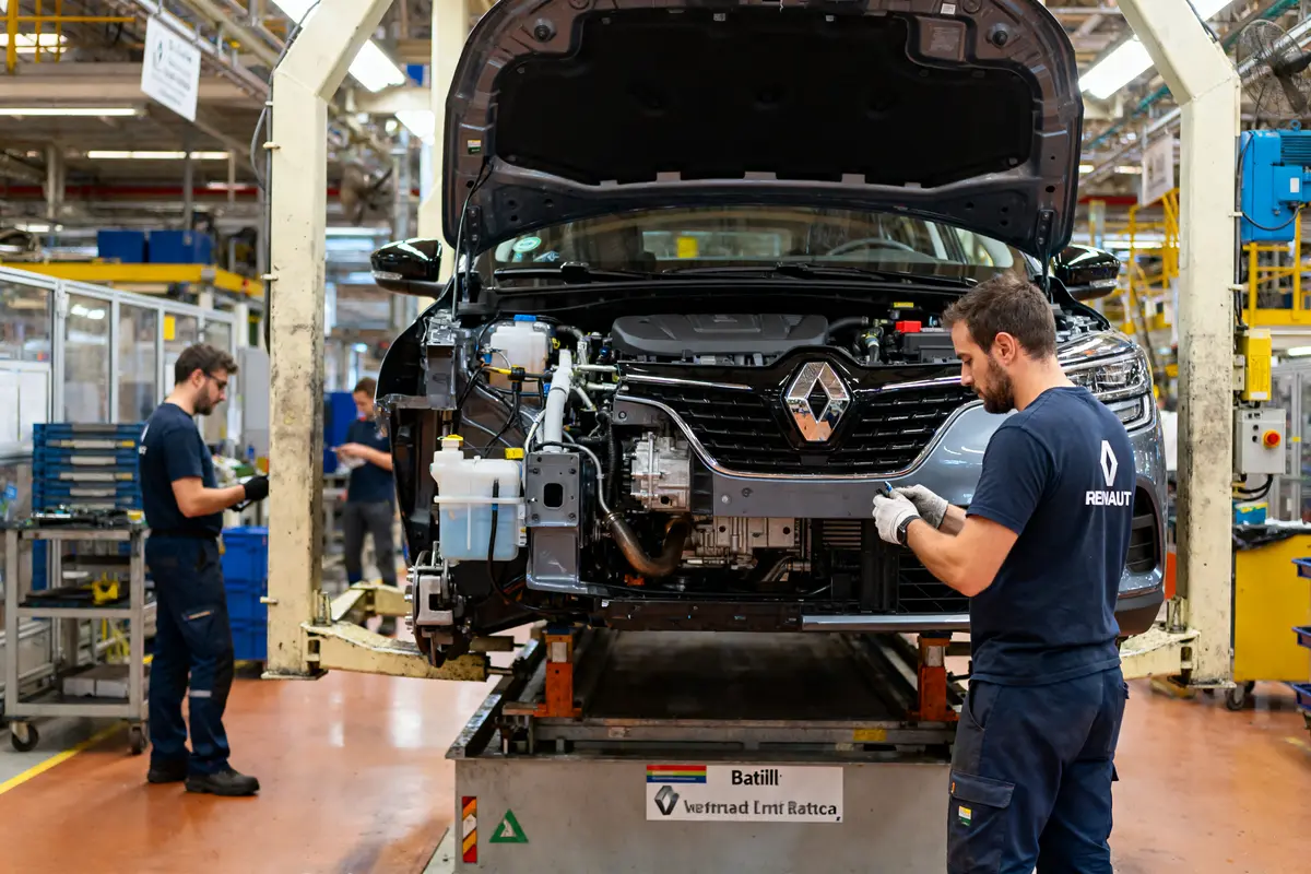 pexels-michal-pech-213601-757318 (1) Des techniciens assemblent un véhicule dans l'usine Renault Batilly en production automobile.